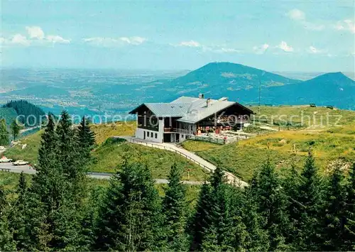 AK / Ansichtskarte Berchtesgaden Rossfeld Hoehenringstrasse Schihuette Blick auf Salzburg und Gaisberg Kat. Berchtesgaden