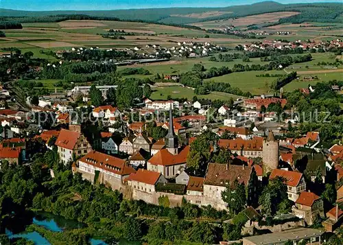 AK / Ansichtskarte Schlitz Burgenstadt Altstadt Fliegeraufnahme Kat. Schlitz