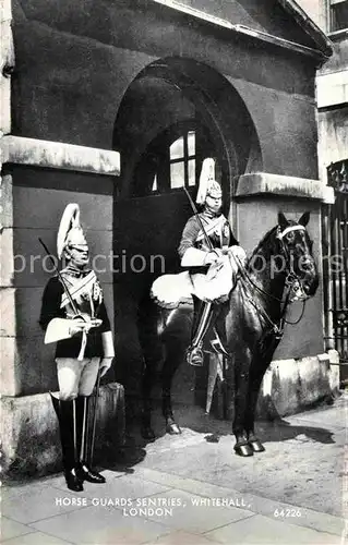 AK / Ansichtskarte Leibgarde Wache Horse Guards Sentries Whitehall London  Kat. Polizei