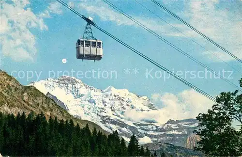 AK / Ansichtskarte Seilbahn Wengen Maennlichen Jungfrau  Kat. Bahnen