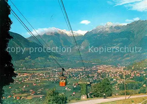 AK / Ansichtskarte Seilbahn Haflinger Merano Avelengo  Kat. Bahnen