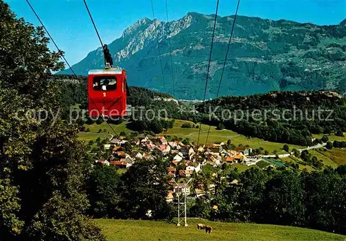 AK / Ansichtskarte Seilbahn Alvier Oberschan Drei Schwestern  Kat. Bahnen