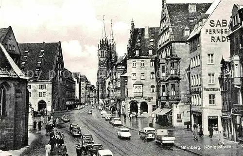 AK / Ansichtskarte Nuernberg Koenigsstrasse  Kat. Nuernberg