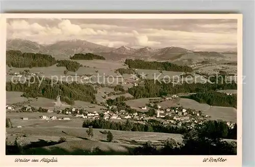 AK / Ansichtskarte Simmerberg Panorama  Kat. Weiler Simmerberg