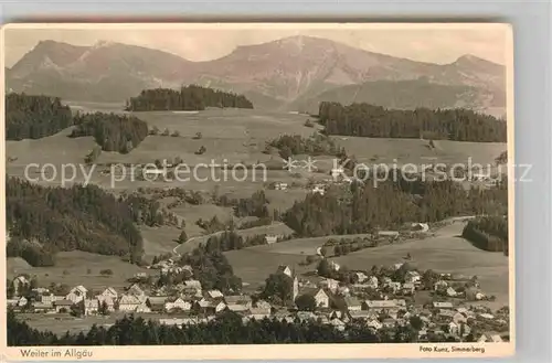 AK / Ansichtskarte Simmerberg Weiler Panorama  Kat. Weiler Simmerberg