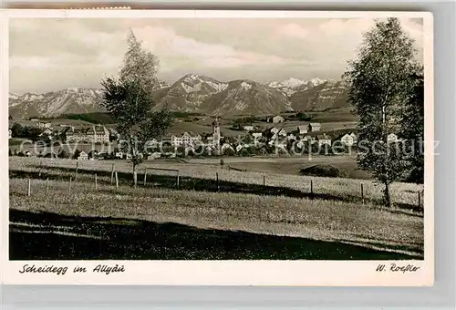 AK / Ansichtskarte Scheidegg Allgaeu Panorama  Kat. Scheidegg