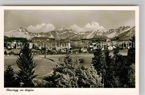 AK / Ansichtskarte Scheidegg Allgaeu Panorama  Kat. Scheidegg