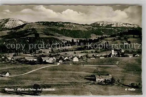 AK / Ansichtskarte Oberreute Panorama Hochhaedrich Falken Kat. Oberreute