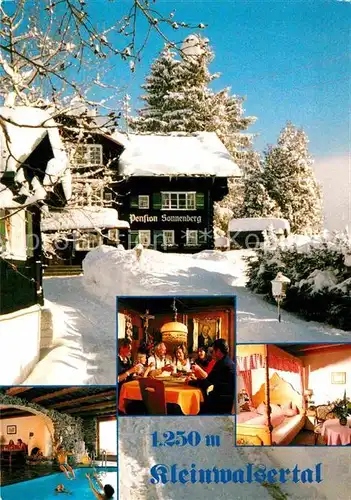 AK / Ansichtskarte Hirschegg Kleinwalsertal Vorarlberg Hotel Pension Sonnenberg Kat. Mittelberg