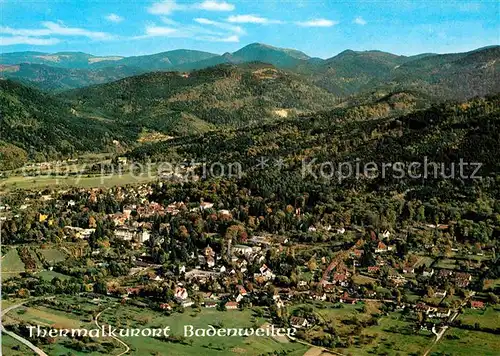 AK / Ansichtskarte Badenweiler Thermalkurort Schwarzwald Fliegeraufnahme Kat. Badenweiler