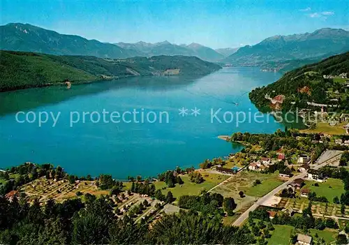 AK / Ansichtskarte Doebriach Millstaettersee Alpenpanorama Fliegeraufnahme