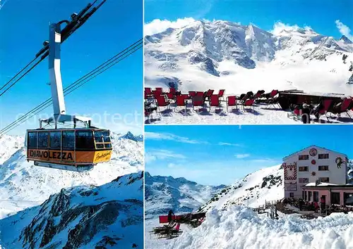 AK / Ansichtskarte Seilbahn Diavolezza Oberengadin  Kat. Bahnen