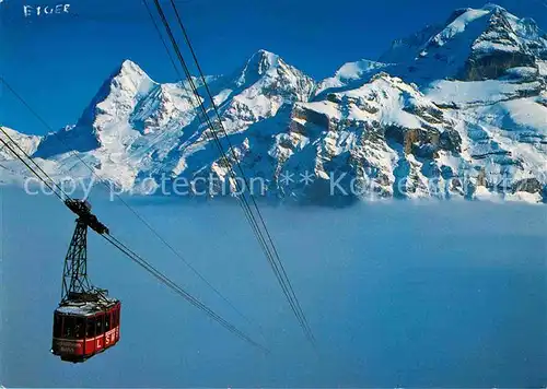 AK / Ansichtskarte Seilbahn Schilthorn Eiger Moench Jungfrau  Kat. Bahnen