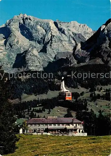 AK / Ansichtskarte Seilbahn Iltios Chaeserrugg Unterwasser Obertoggenburg Saentis  Kat. Bahnen