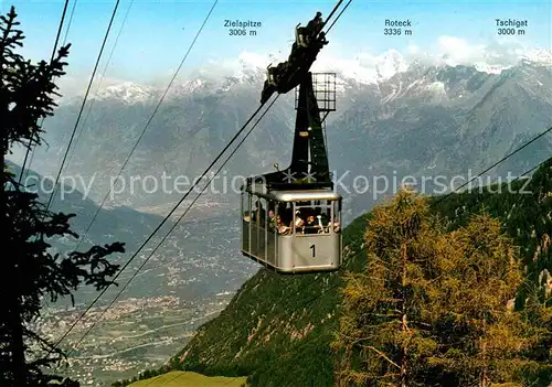 AK / Ansichtskarte Seilbahn Ifinger Meran Naiftal Funivia Ivigna Val Nova  Kat. Bahnen