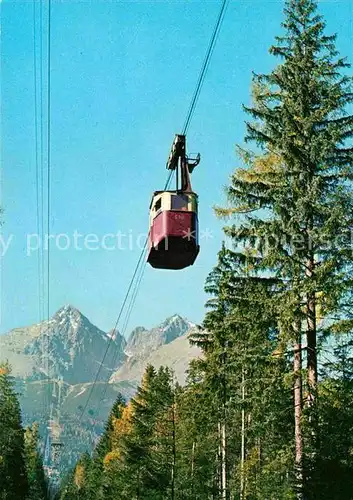 AK / Ansichtskarte Seilbahn Vysoke Tatry Lanovka na Lomnicky stit Kat. Bahnen