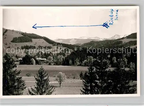 AK / Ansichtskarte Scheidegg Allgaeu Rindalphorn Kat. Scheidegg