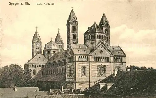 AK / Ansichtskarte Speyer Rhein Dom Nordwestseite Kat. Speyer