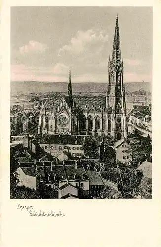 AK / Ansichtskarte Speyer Rhein Gedaechtniskirche Kat. Speyer