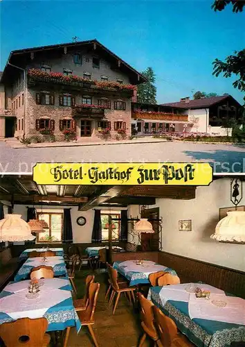 AK / Ansichtskarte Brannenburg Hotel Gasthof zur Post Kat. Brannenburg