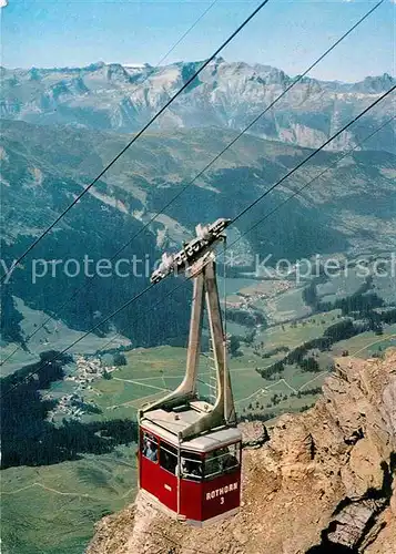 AK / Ansichtskarte Seilbahn Parpaner Rothorn Lenzerheide Valbella  Kat. Bahnen