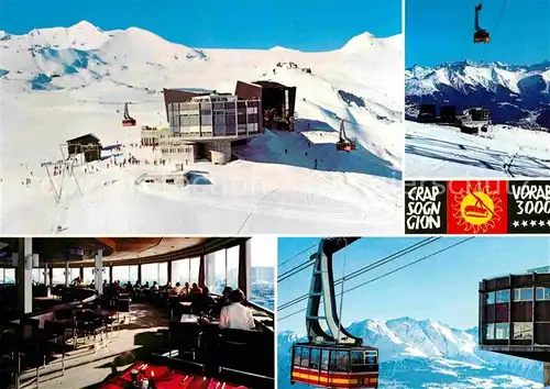 AK / Ansichtskarte Seilbahn Crap Sogn Gion Laax Flims Piz Vorab 3000 Kat. Bahnen