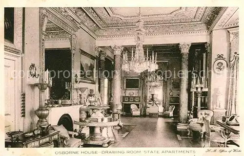 AK / Ansichtskarte Osborne Isle of Wight Osborne Hous Drawing Room State Apartments Kat. Isle of Wight