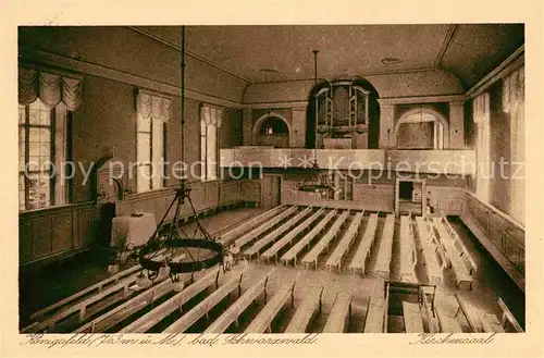 AK / Ansichtskarte Koenigsfeld Schwarzwald Kirchensaal Kat. Koenigsfeld im Schwarzwald