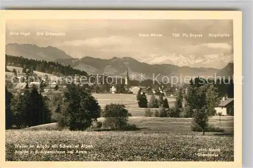 AK / Ansichtskarte Auers Panorama mit Schweizer Alpen Kat. Roethenbach (Allgaeu)