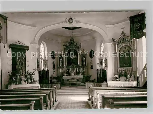 AK / Ansichtskarte Simmerberg Inneres der Kirche Kat. Weiler Simmerberg