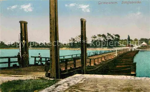 AK / Ansichtskarte Germersheim Schiffsbruecke Kat. Germersheim