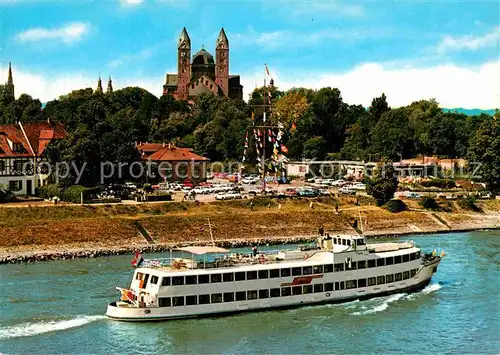 AK / Ansichtskarte Speyer Rhein Dom Rheinschiff Kat. Speyer