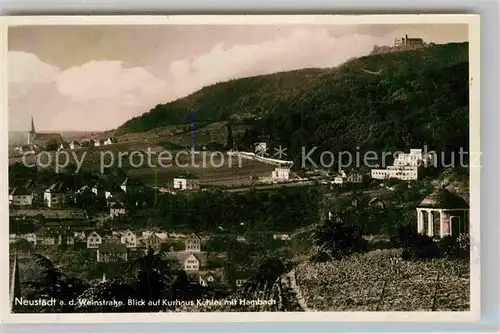 AK / Ansichtskarte Neustadt Weinstrasse Kurhaus Kohler Kat. Neustadt an der Weinstr.