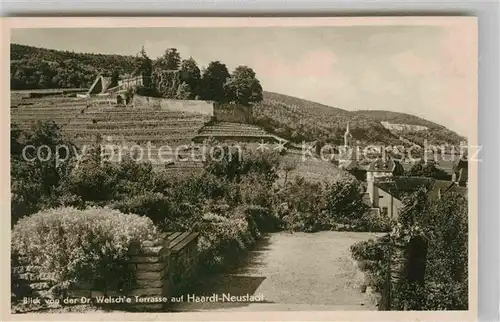 AK / Ansichtskarte Neustadt Haardt Doktor Welsche Terrasse Kat. Neustadt an der Weinstr.