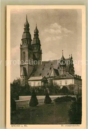 AK / Ansichtskarte Speyer Rhein Sankt Josephskirche Kat. Speyer