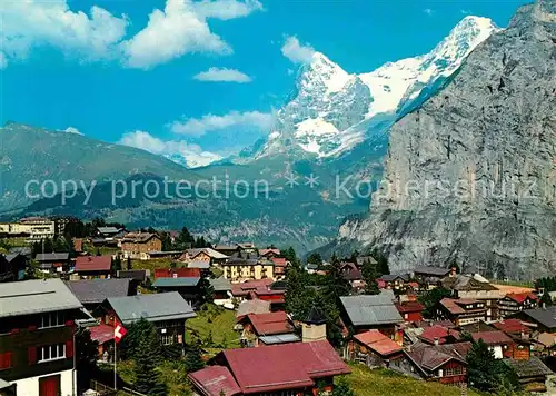 AK / Ansichtskarte Muerren BE mit Eiger Moench Kat. Muerren