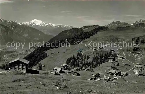 AK / Ansichtskarte Bettmeralp VS Panorama mit Blick zum Weisshorn Kat. Bettmeralp