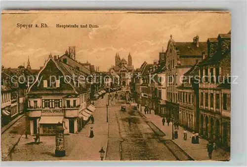 AK / Ansichtskarte Speyer Rhein Hauptstrasse Dom  Kat. Speyer