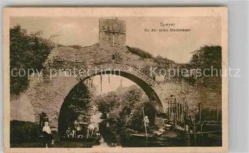 AK / Ansichtskarte Speyer Rhein Stadtmauer Kat. Speyer