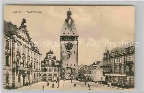 AK / Ansichtskarte Speyer Rhein Altpoertelplatz Kat. Speyer