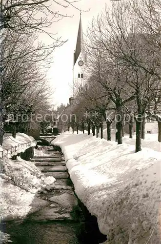 AK / Ansichtskarte Weiler Bidingen Bach Kirche Kat. Bidingen