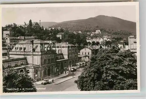 AK / Ansichtskarte Neustadt Haardt Bahnhof Kat. Neustadt an der Weinstr.