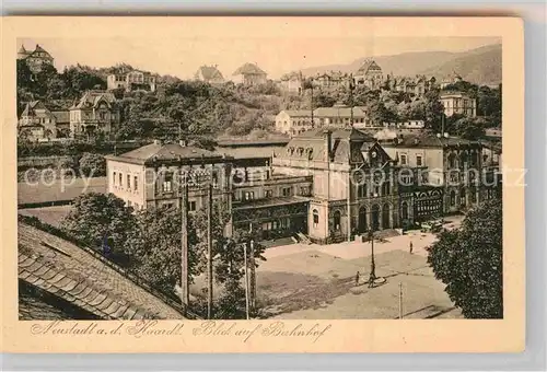 AK / Ansichtskarte Neustadt Haardt Bahnhof Kat. Neustadt an der Weinstr.