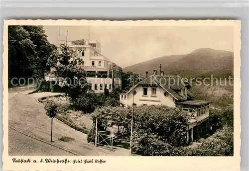 AK / Ansichtskarte Neustadt Weinstrasse Hotel Haus Kohler Kat. Neustadt an der Weinstr.