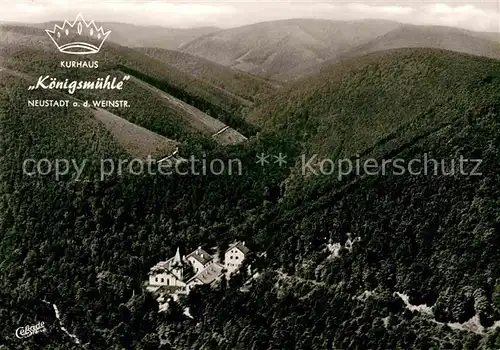 AK / Ansichtskarte Neustadt Weinstrasse Fliegeraufnahme Koenigsmuehle Kat. Neustadt an der Weinstr.