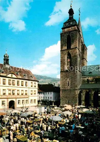 AK / Ansichtskarte Neustadt Weinstrasse Markt Stiftskirche Kat. Neustadt an der Weinstr.