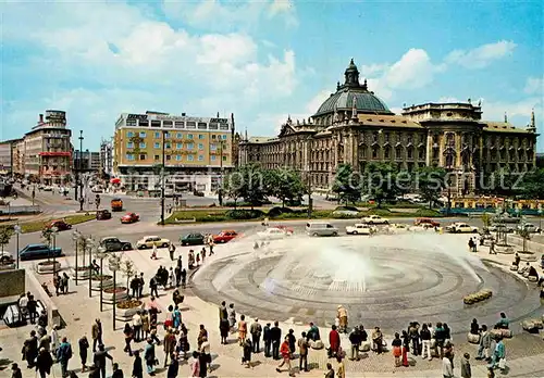 AK / Ansichtskarte Muenchen Karlsplatz mit Justizpalast Kat. Muenchen