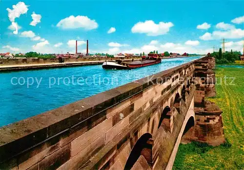 AK / Ansichtskarte Minden Westfalen Mittelland Kanal Bruecke ueber Weser Kat. Minden