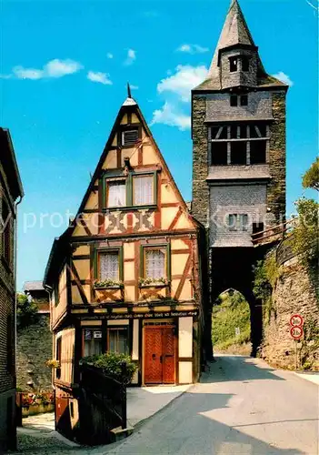 AK / Ansichtskarte Bacharach Rhein Holzturm Fachwerkhaus Kat. Bacharach