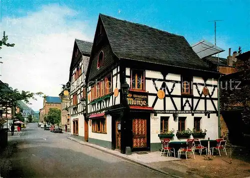 AK / Ansichtskarte Bacharach Rhein Historisches Kurpfaelzische Muenze Fachwerk Kat. Bacharach